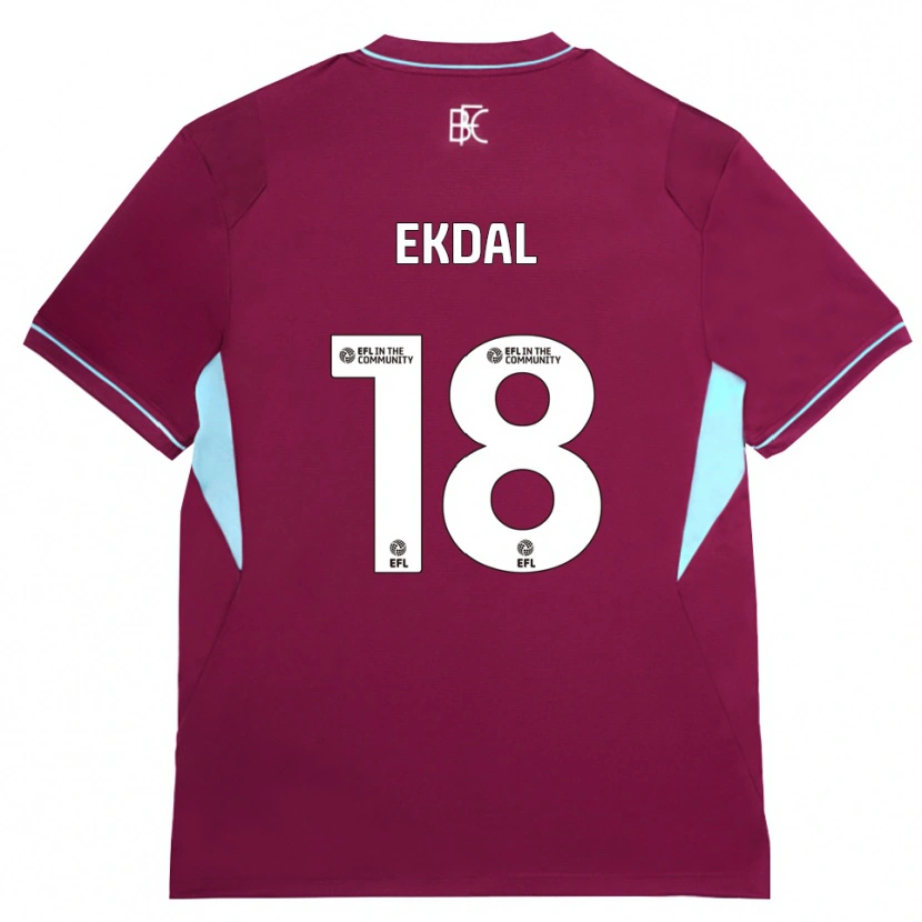 Danxen Heren Hjalmar Ekdal #18 Bordeaux Groen Thuisshirt Thuistenue 2026/27 T-Shirt België