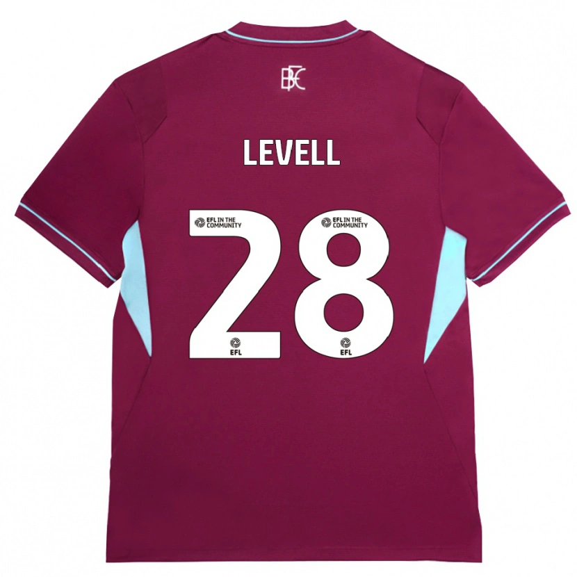 Danxen Heren Kirstie Levell #28 Bordeaux Groen Thuisshirt Thuistenue 2026/27 T-Shirt België
