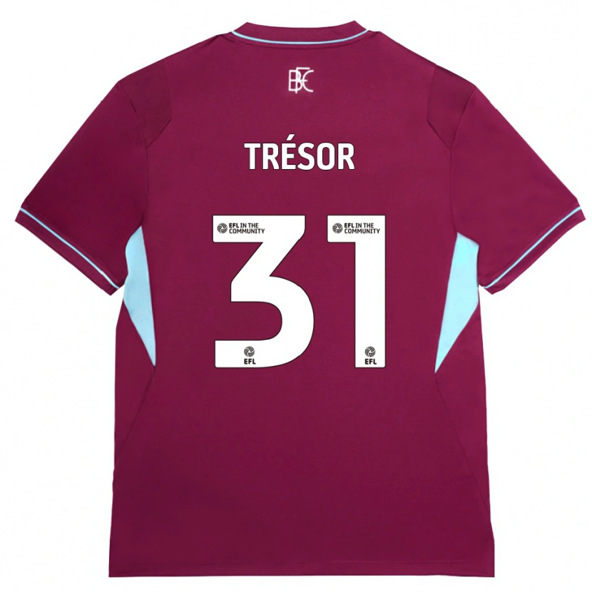 Danxen Heren Mike Tresor #31 Bordeaux Groen Thuisshirt Thuistenue 2026/27 T-Shirt België
