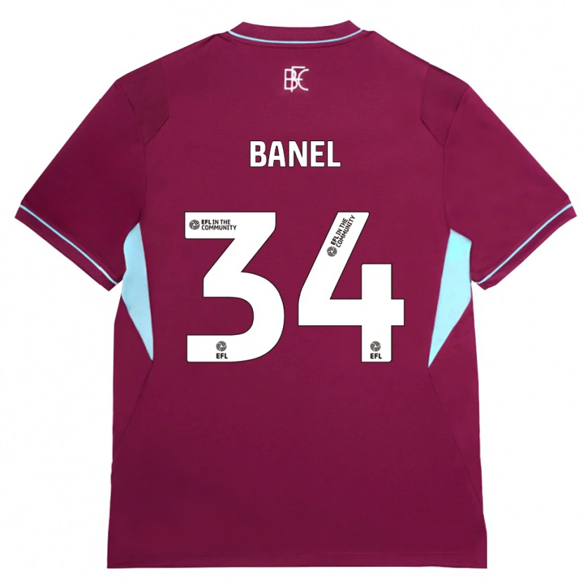 Danxen Heren Jaydon Banel #34 Bordeaux Groen Thuisshirt Thuistenue 2026/27 T-Shirt België