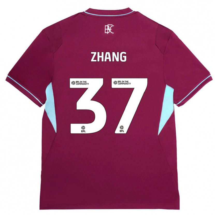 Danxen Heren Jiaming Zhang #37 Bordeaux Groen Thuisshirt Thuistenue 2026/27 T-Shirt België