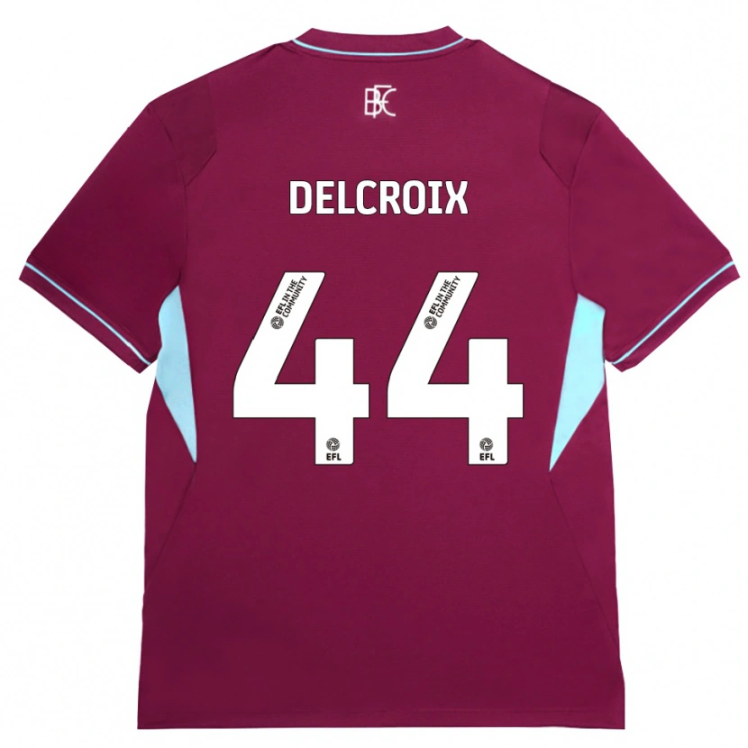 Danxen Heren Hannes Delcroix #44 Bordeaux Groen Thuisshirt Thuistenue 2026/27 T-Shirt België