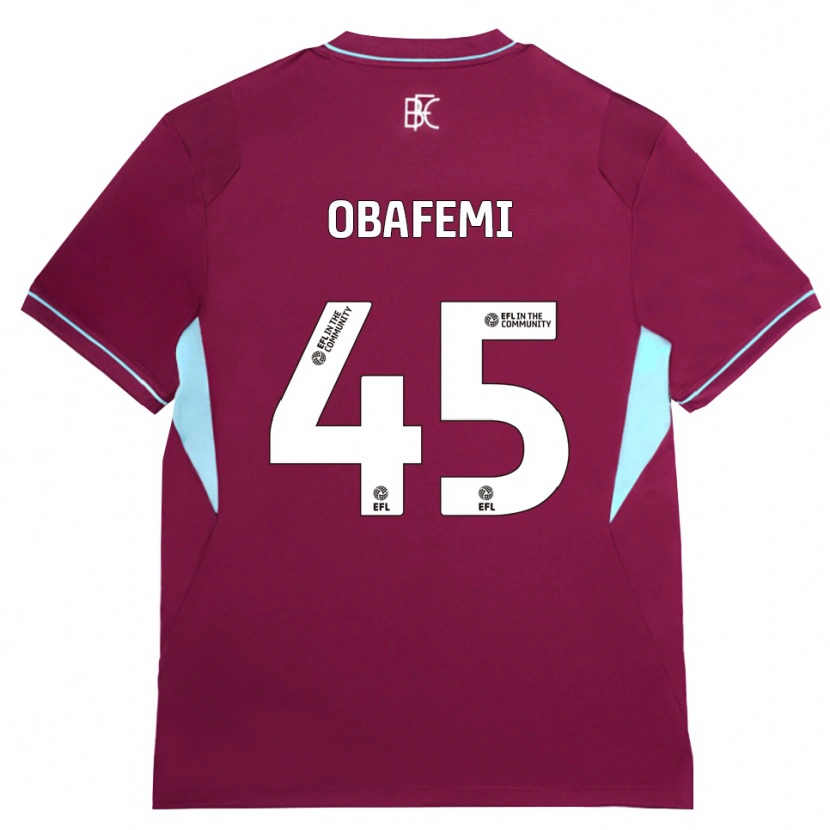 Danxen Heren Michael Obafemi #45 Bordeaux Groen Thuisshirt Thuistenue 2026/27 T-Shirt België
