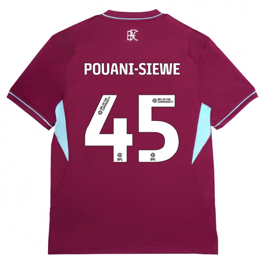 Danxen Heren Brandon Pouani #45 Bordeaux Groen Thuisshirt Thuistenue 2026/27 T-Shirt België