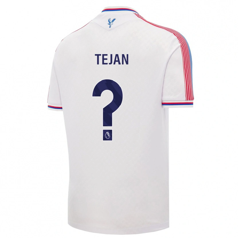 Danxen Heren Malik Tejan #0 Wit Rood Blauw Thuisshirt Thuistenue 2026/27 T-Shirt België