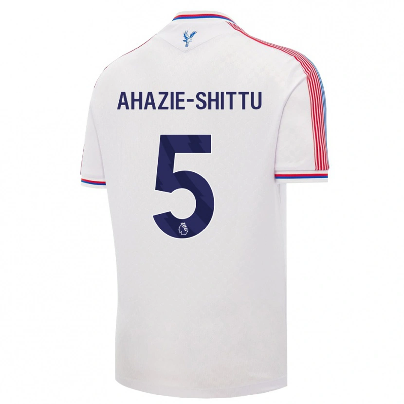 Danxen Heren Remi Ahazie-Shittu #5 Wit Rood Blauw Thuisshirt Thuistenue 2026/27 T-Shirt België