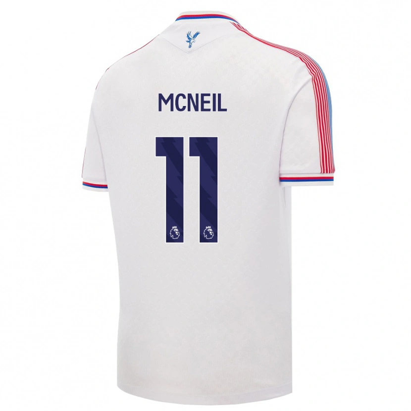 Danxen Heren Dwight Mcneil #11 Wit Rood Blauw Thuisshirt Thuistenue 2026/27 T-Shirt België