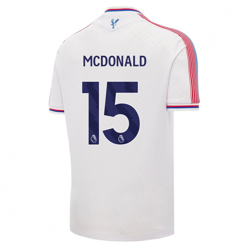 Danxen Heren Jayden Mcdonald #15 Wit Rood Blauw Thuisshirt Thuistenue 2026/27 T-Shirt België