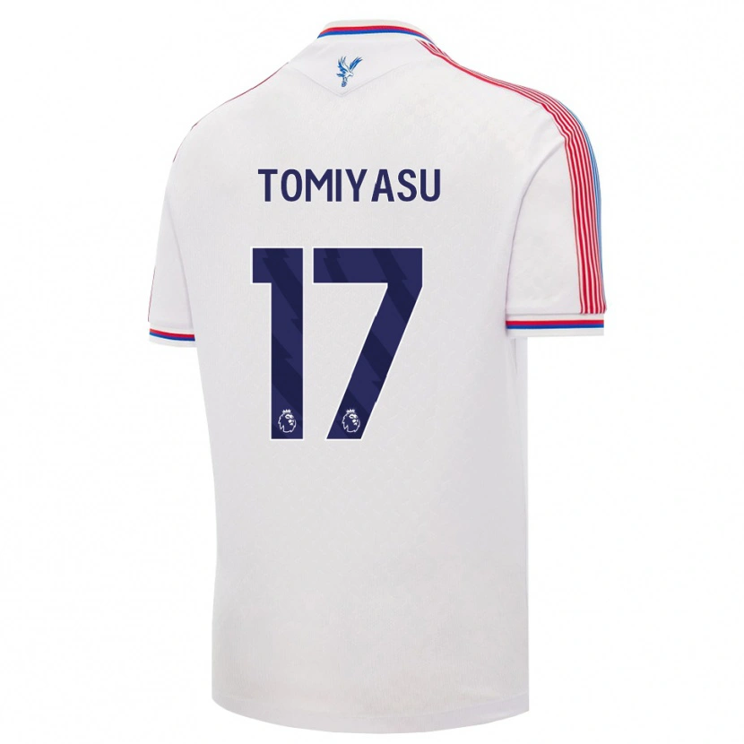 Danxen Heren Takehiro Tomiyasu #17 Wit Rood Blauw Thuisshirt Thuistenue 2026/27 T-Shirt België