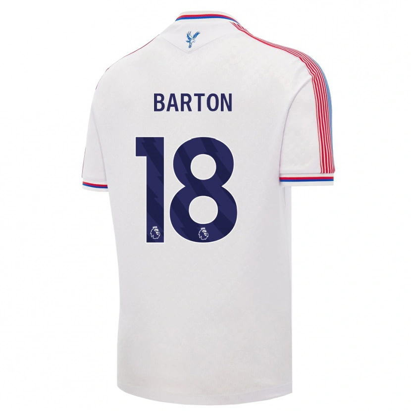 Danxen Heren Kirsty Barton #18 Wit Rood Blauw Thuisshirt Thuistenue 2026/27 T-Shirt België