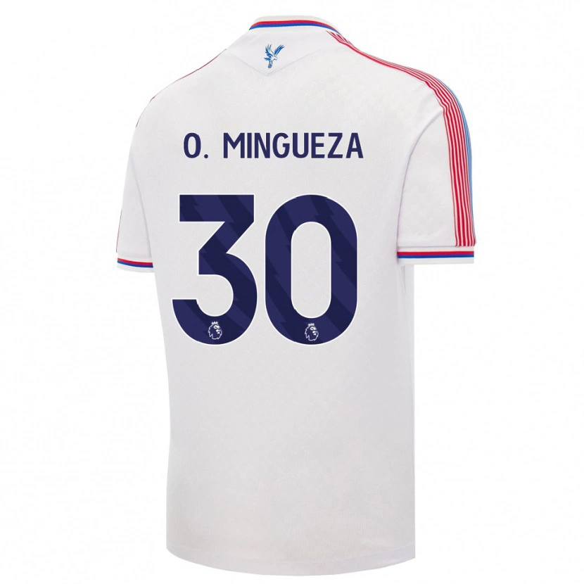 Danxen Heren Óscar Mingueza #30 Wit Rood Blauw Thuisshirt Thuistenue 2026/27 T-Shirt België
