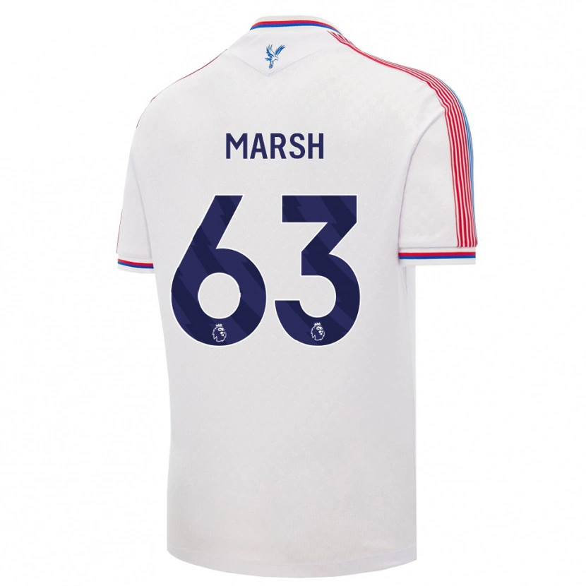 Danxen Heren Zach Marsh #63 Wit Rood Blauw Thuisshirt Thuistenue 2026/27 T-Shirt België