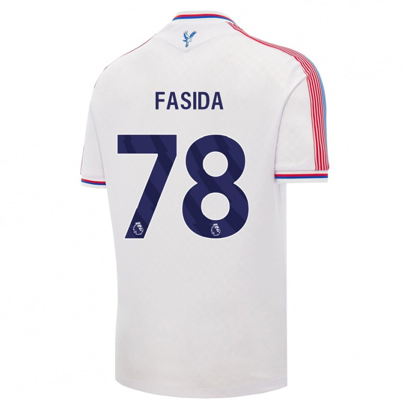 Danxen Heren Jacob Fasida #78 Wit Rood Blauw Thuisshirt Thuistenue 2026/27 T-Shirt België