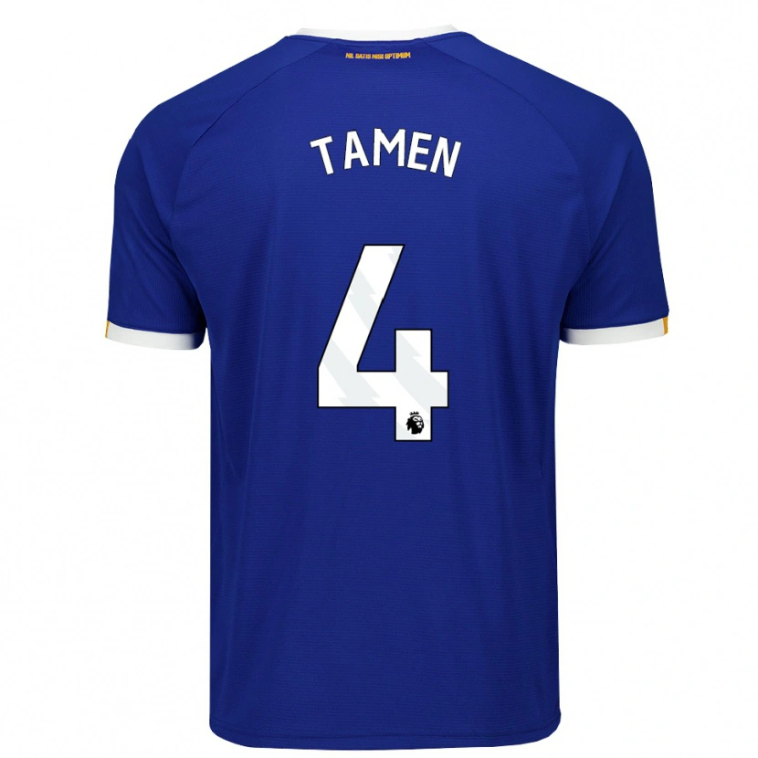 Danxen Heren William Tamen #4 Blauw Wit Geel Thuisshirt Thuistenue 2026/27 T-Shirt België