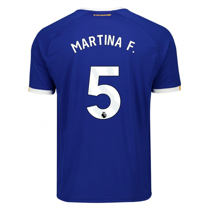 Danxen Heren Martina Fernández #5 Blauw Wit Geel Thuisshirt Thuistenue 2026/27 T-Shirt België