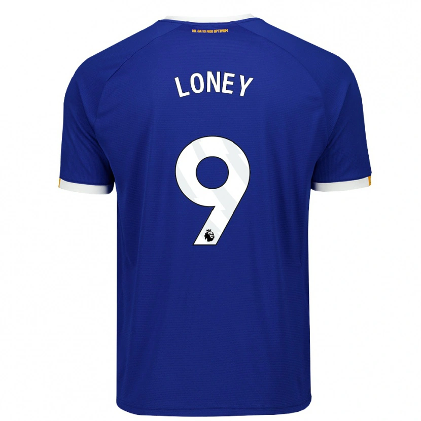 Danxen Heren Ceiran Loney #9 Blauw Wit Geel Thuisshirt Thuistenue 2026/27 T-Shirt België