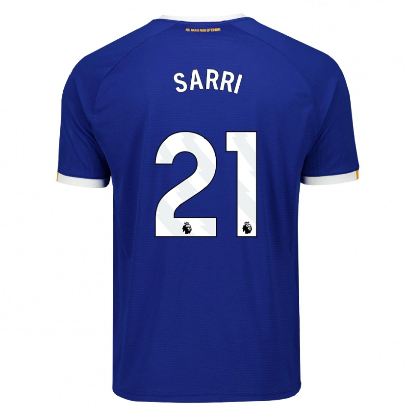 Danxen Heren Veatriki Sarri #21 Blauw Wit Geel Thuisshirt Thuistenue 2026/27 T-Shirt België