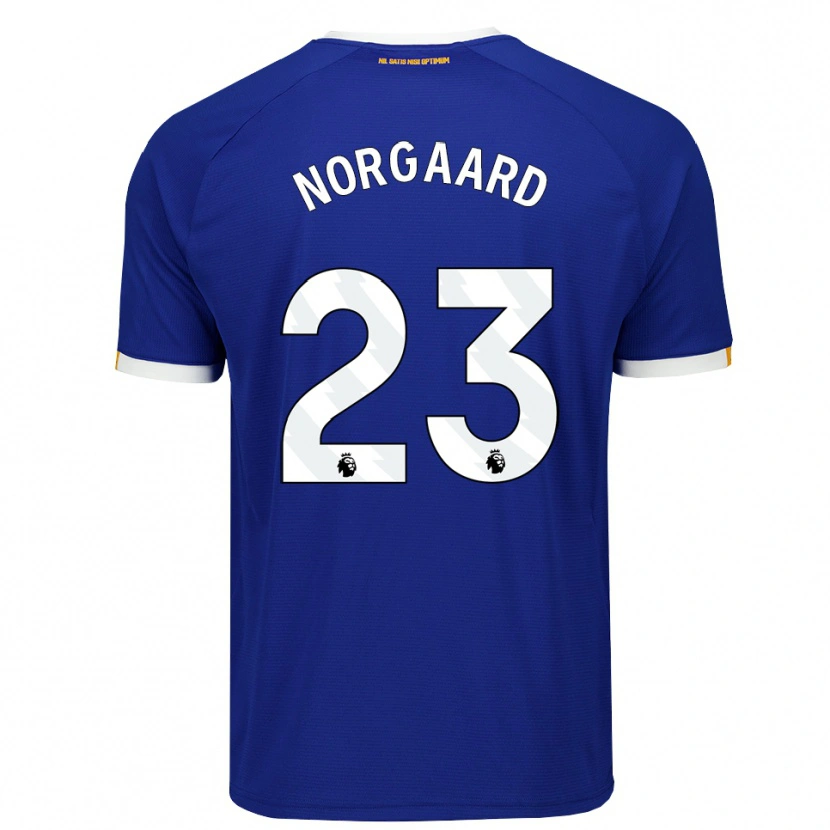 Danxen Heren Christian Nørgaard #23 Blauw Wit Geel Thuisshirt Thuistenue 2026/27 T-Shirt België