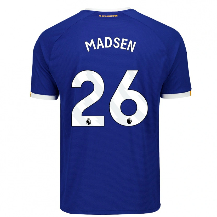 Danxen Heren Rikke Madsen #26 Blauw Wit Geel Thuisshirt Thuistenue 2026/27 T-Shirt België