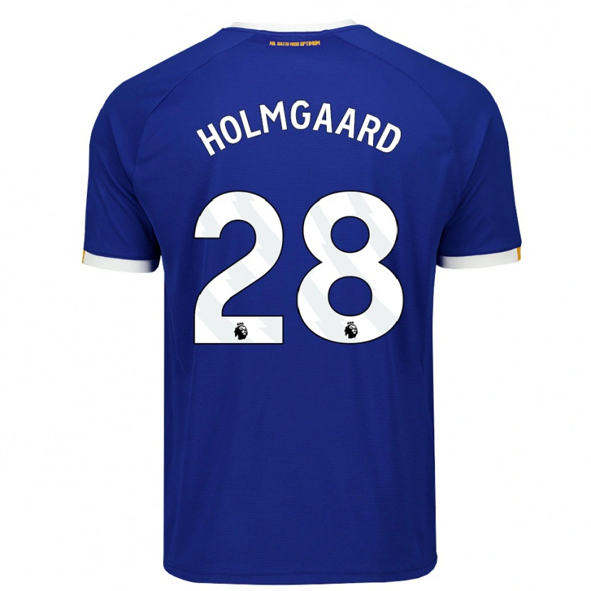 Danxen Heren Karen Holmgaard #28 Blauw Wit Geel Thuisshirt Thuistenue 2026/27 T-Shirt België