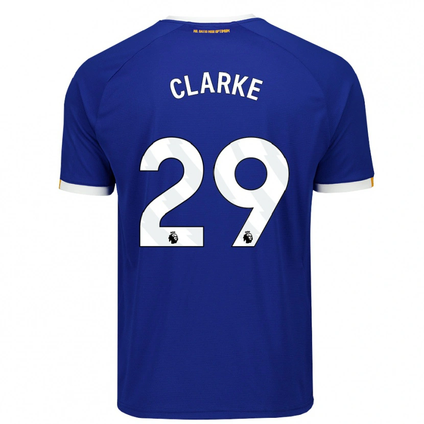 Danxen Heren Abbey Clarke #29 Blauw Wit Geel Thuisshirt Thuistenue 2026/27 T-Shirt België