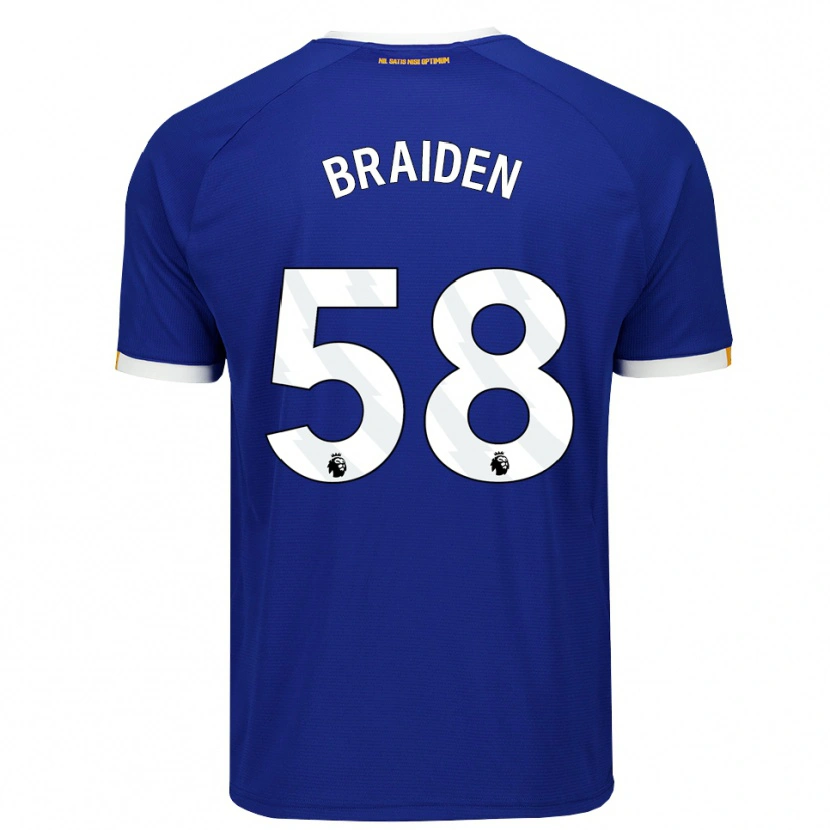 Danxen Heren Braiden Graham #58 Blauw Wit Geel Thuisshirt Thuistenue 2026/27 T-Shirt België