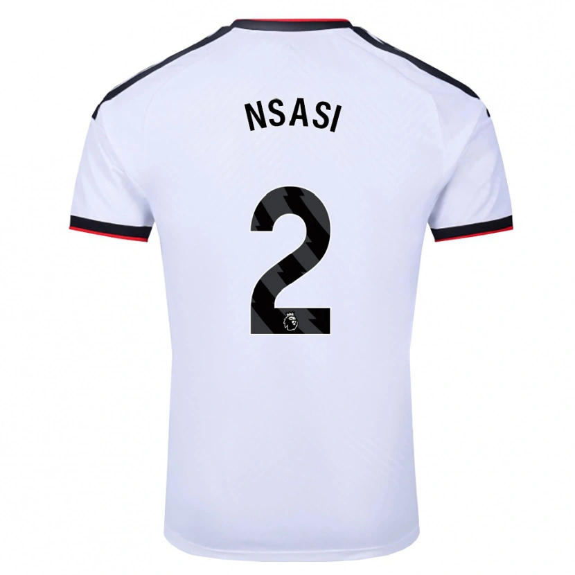 Danxen Heren Eddy Nsasi #2 Wit Zwart Rood Thuisshirt Thuistenue 2026/27 T-Shirt België