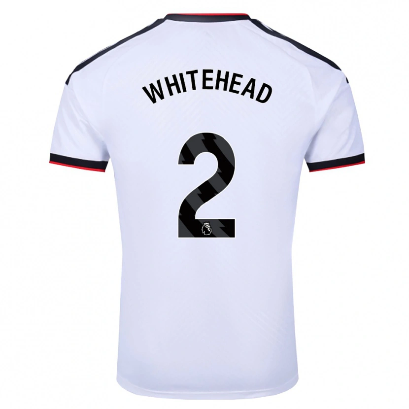 Danxen Heren Daniel Whitehead #2 Wit Zwart Rood Thuisshirt Thuistenue 2026/27 T-Shirt België