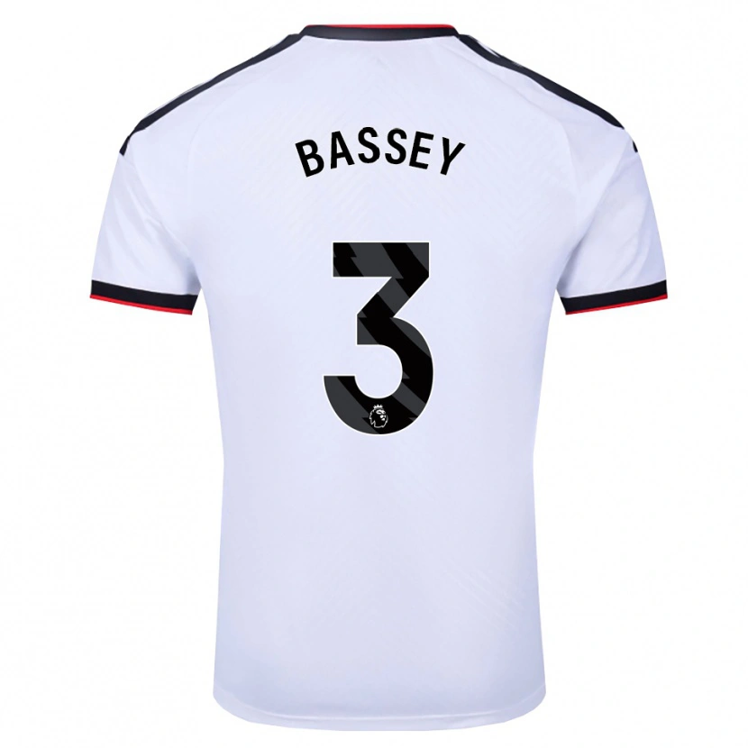 Danxen Heren Calvin Bassey #3 Wit Zwart Rood Thuisshirt Thuistenue 2026/27 T-Shirt België
