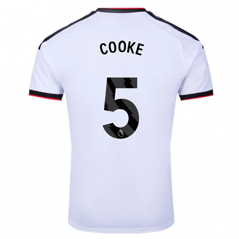 Danxen Heren Logan Cooke #5 Wit Zwart Rood Thuisshirt Thuistenue 2026/27 T-Shirt België