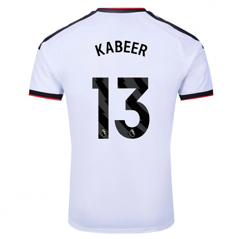 Danxen Heren Eric Kabeer #13 Wit Zwart Rood Thuisshirt Thuistenue 2026/27 T-Shirt België