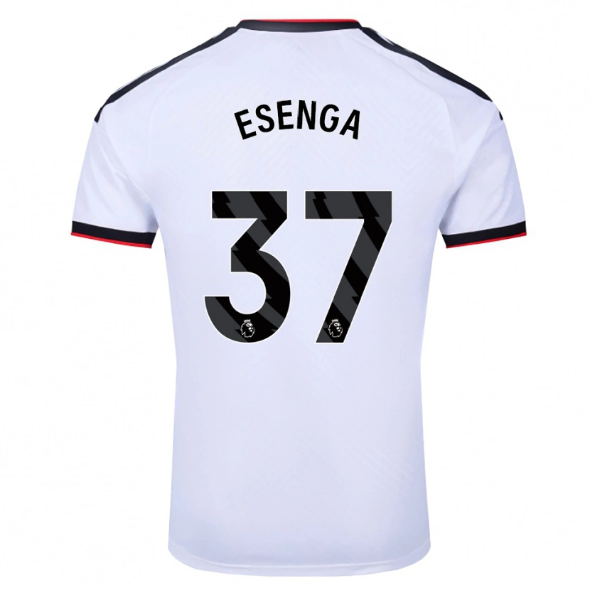 Danxen Heren Jonathan Esenga #37 Wit Zwart Rood Thuisshirt Thuistenue 2026/27 T-Shirt België