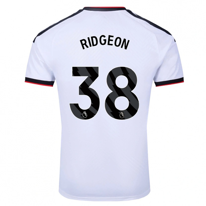Danxen Heren Seth Ridgeon #38 Wit Zwart Rood Thuisshirt Thuistenue 2026/27 T-Shirt België