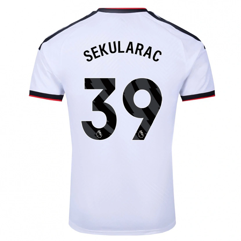 Danxen Heren Kristian Sekularac #39 Wit Zwart Rood Thuisshirt Thuistenue 2026/27 T-Shirt België