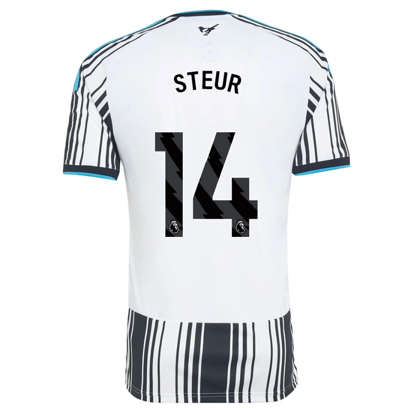 Danxen Heren Sean Steur #14 Hemelsblauw Zwart Wit Thuisshirt Thuistenue 2026/27 T-Shirt België