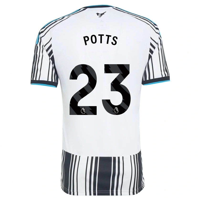 Danxen Heren Charlotte Potts #23 Hemelsblauw Zwart Wit Thuisshirt Thuistenue 2026/27 T-Shirt België