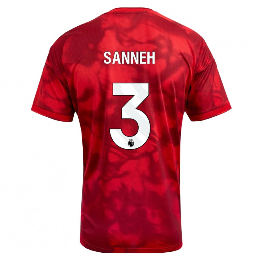 Danxen Heren Buba Sanneh #3 Krimson Wit Thuisshirt Thuistenue 2026/27 T-Shirt België