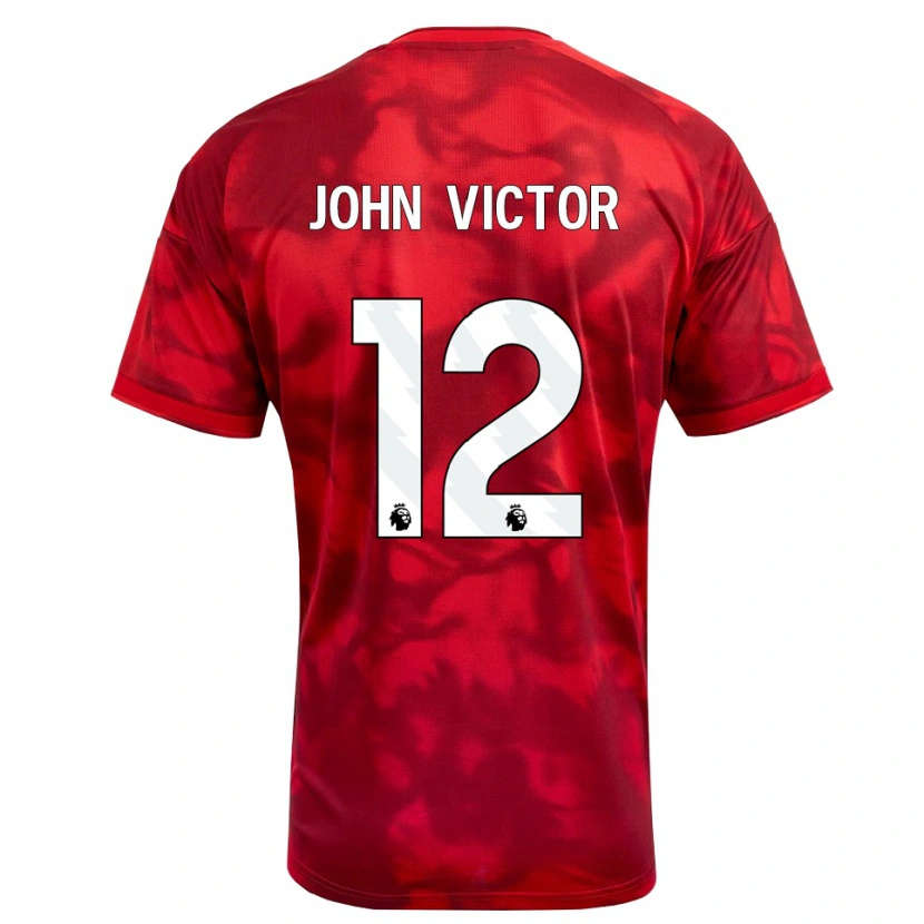 Danxen Heren John Victor #12 Krimson Wit Thuisshirt Thuistenue 2026/27 T-Shirt België