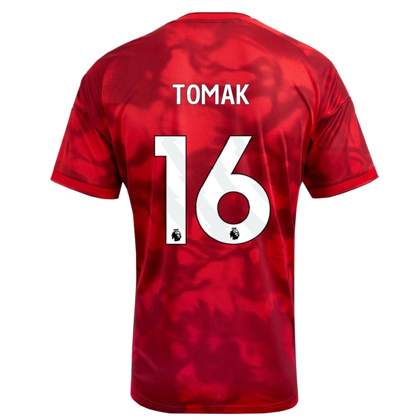 Danxen Heren Jaxon Tomak #16 Krimson Wit Thuisshirt Thuistenue 2026/27 T-Shirt België