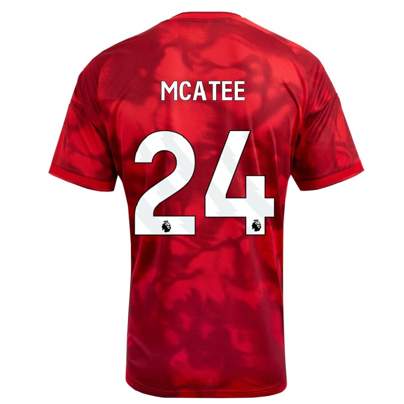 Danxen Heren James Mcatee #24 Krimson Wit Thuisshirt Thuistenue 2026/27 T-Shirt België