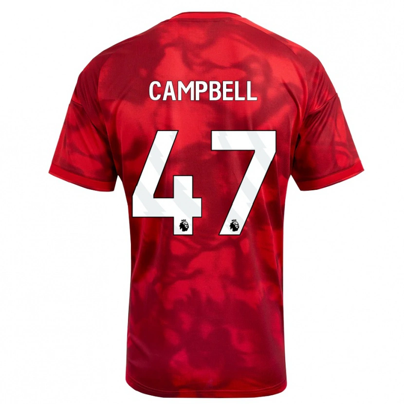 Danxen Heren Luke Campbell #47 Krimson Wit Thuisshirt Thuistenue 2026/27 T-Shirt België