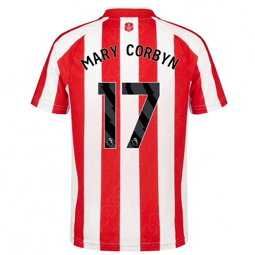 Danxen Heren Mary Corbyn #17 Rood Wit Zwart Thuisshirt Thuistenue 2026/27 T-Shirt België
