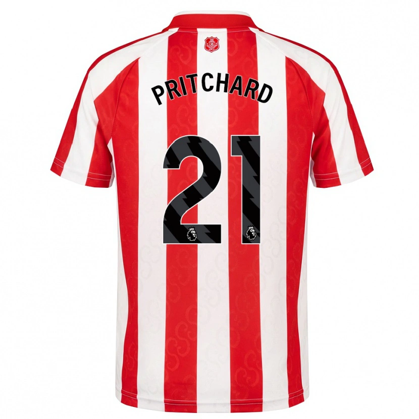 Danxen Heren Alex Pritchard #21 Rood Wit Zwart Thuisshirt Thuistenue 2026/27 T-Shirt België