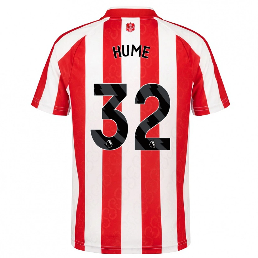 Danxen Heren Trai Hume #32 Rood Wit Zwart Thuisshirt Thuistenue 2026/27 T-Shirt België