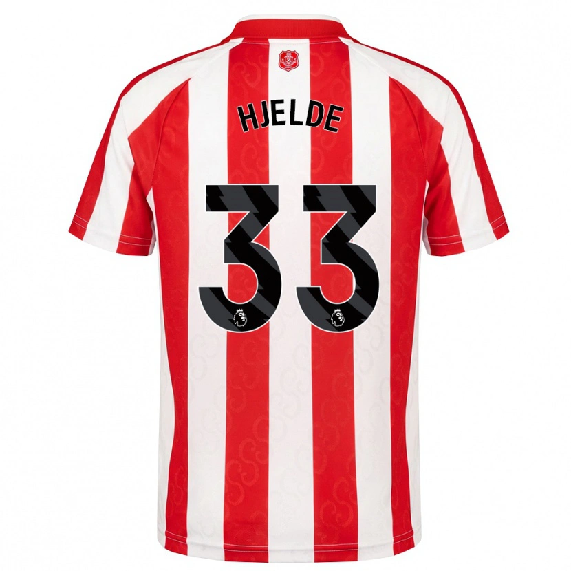 Danxen Heren Leo Fuhr Hjelde #33 Rood Wit Zwart Thuisshirt Thuistenue 2026/27 T-Shirt België