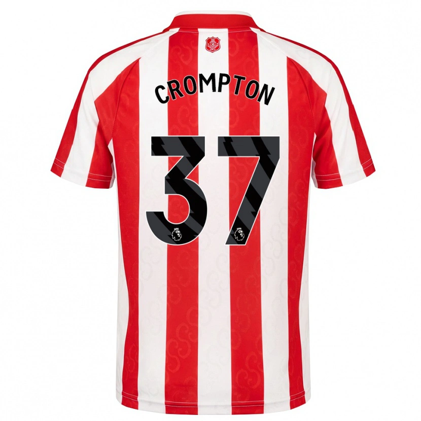 Danxen Heren Ben Crompton #37 Rood Wit Zwart Thuisshirt Thuistenue 2026/27 T-Shirt België