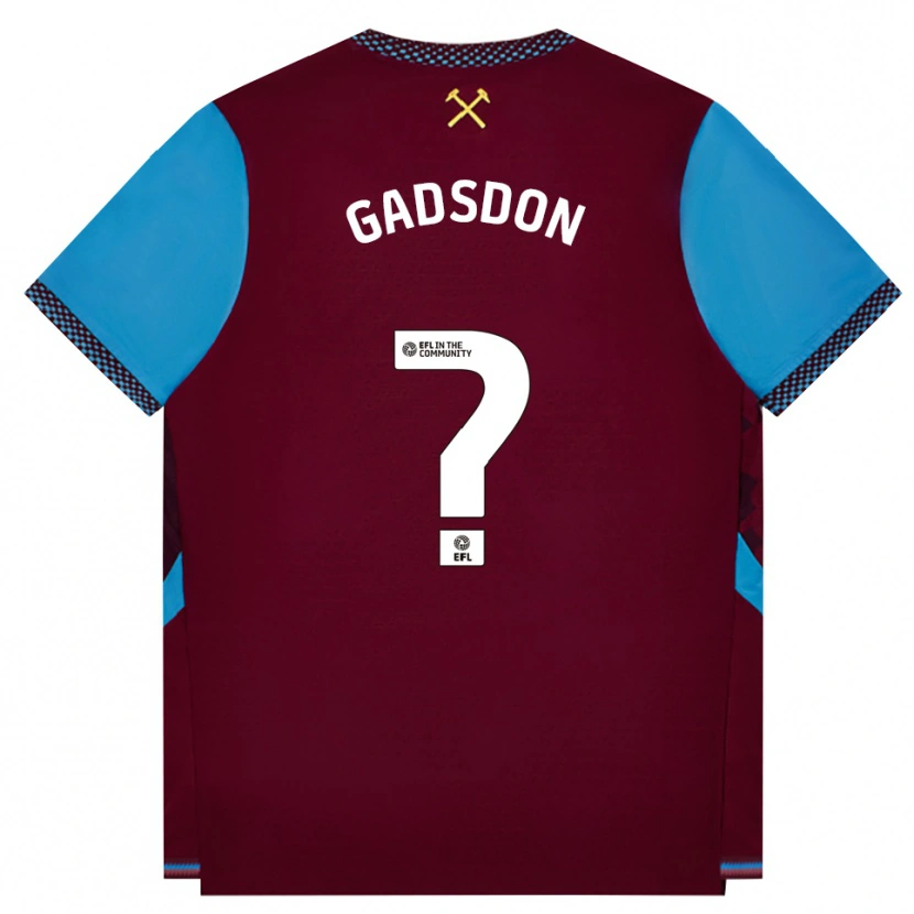 Danxen Heren Charles Gadsdon #0 Bordeaux Korenbloemblauw Thuisshirt Thuistenue 2026/27 T-Shirt België