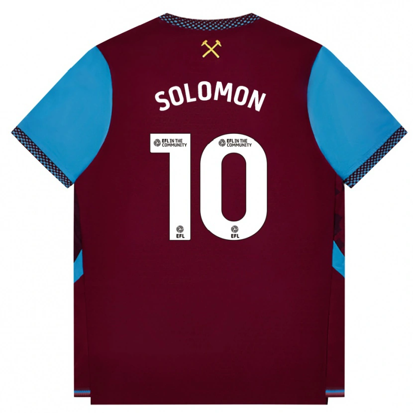 Danxen Heren Manor Solomon #10 Bordeaux Korenbloemblauw Thuisshirt Thuistenue 2026/27 T-Shirt België
