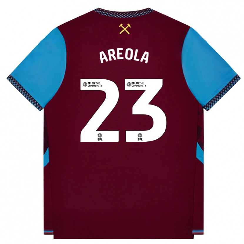 Danxen Heren Alphonse Areola #23 Bordeaux Korenbloemblauw Thuisshirt Thuistenue 2026/27 T-Shirt België
