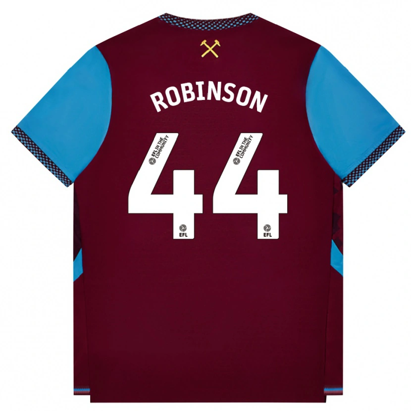 Danxen Heren Junior Robinson #44 Bordeaux Korenbloemblauw Thuisshirt Thuistenue 2026/27 T-Shirt België